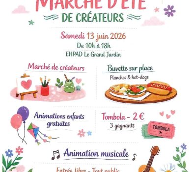 Summer Craft Market of the Grand Jardin Nursing Home