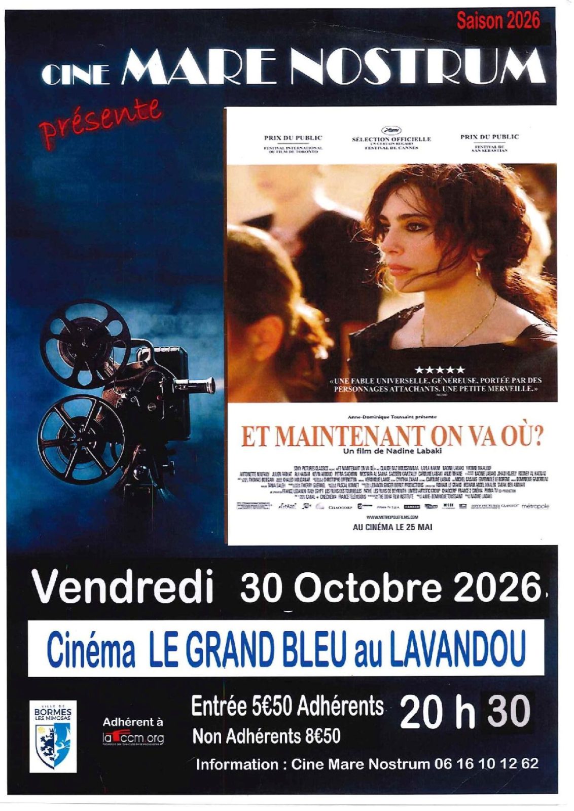Movies – Screening of the film “Et maintenant on va où ?”_Le Lavandou